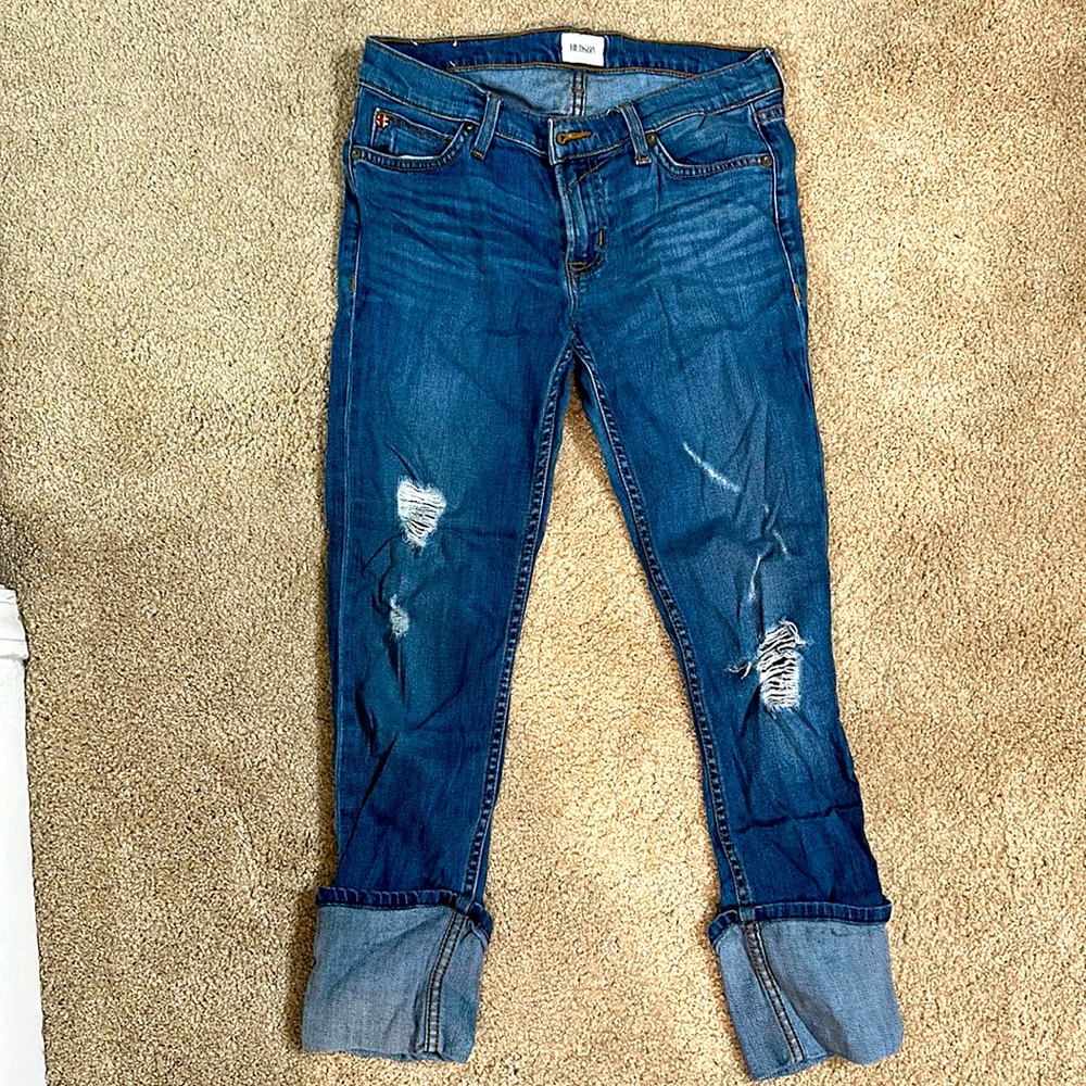 Cuffed Hudson Jeans